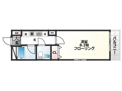 スペース・アイ(1K/2階)の間取り写真