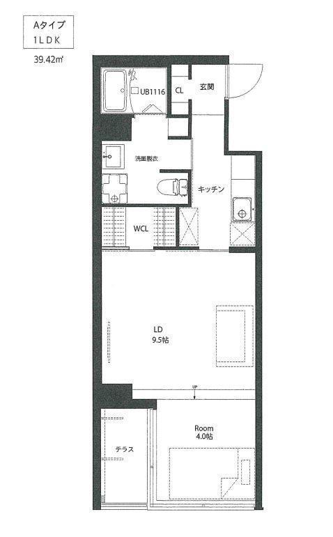 AKHC(1LDK/2階)の間取り写真