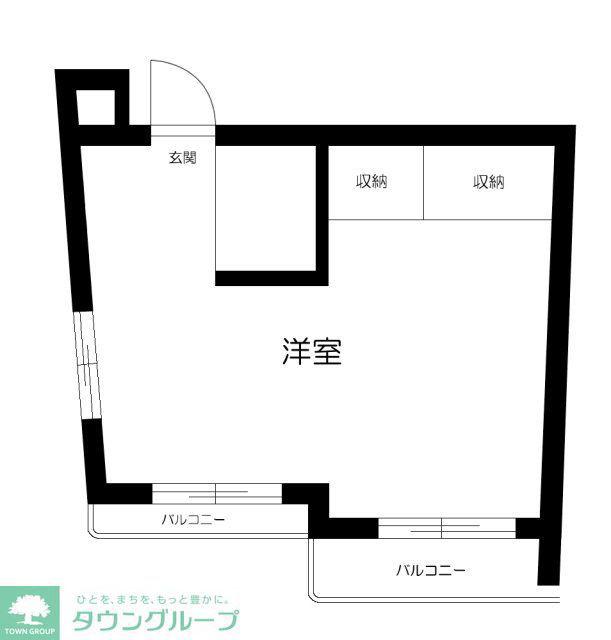 サカエダイホープラザ大塚(ワンルーム/2階)の間取り写真
