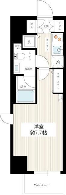 HYS YOKOHAMA FELICE(1K/6階)の間取り写真