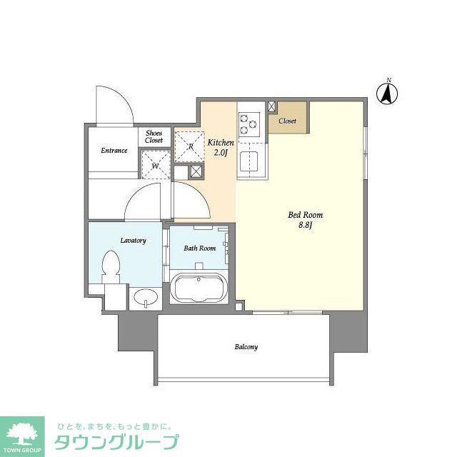 ORSUS中野(ワンルーム/7階)の間取り写真
