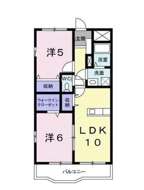 プルミエール東尾久(2LDK/3階)の間取り写真