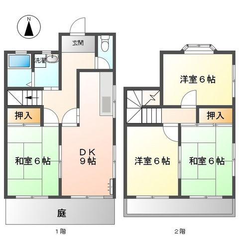 パークサイド(4DK/1階)の間取り写真