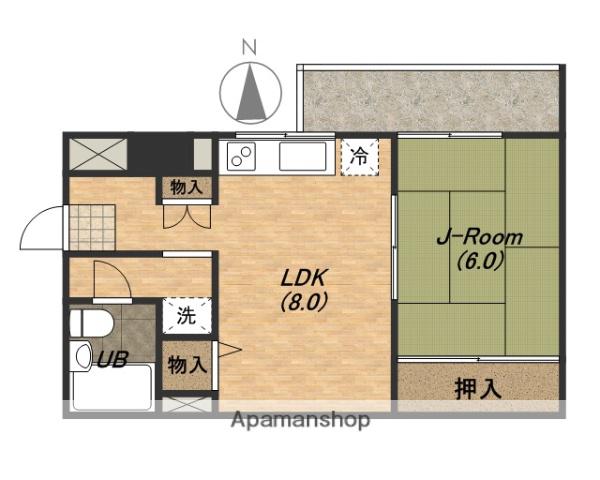 朝日プラザ高津III(1LDK/5階)の間取り写真