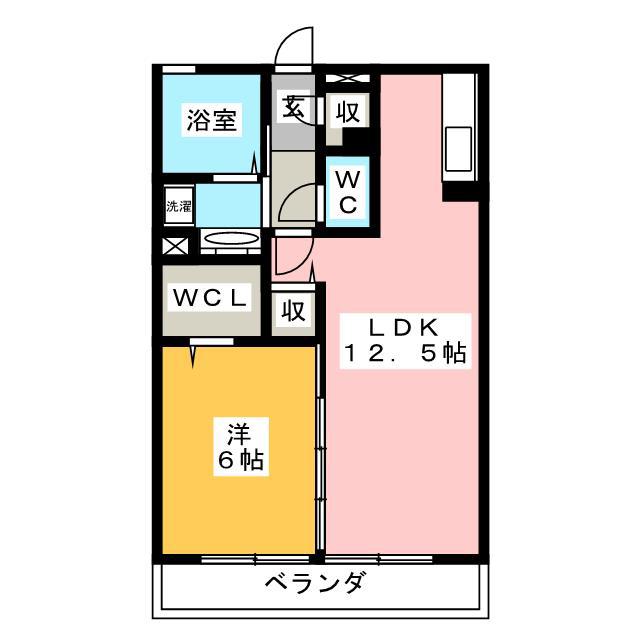 フォレストヒルズ(1LDK/1階)の間取り写真