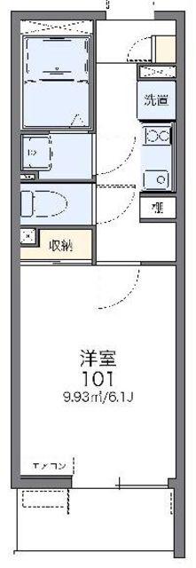 レオネクストグランツ藤23(1K/2階)の間取り写真