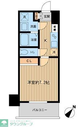PRIMAL MACHIDA(1K/11階)の間取り写真
