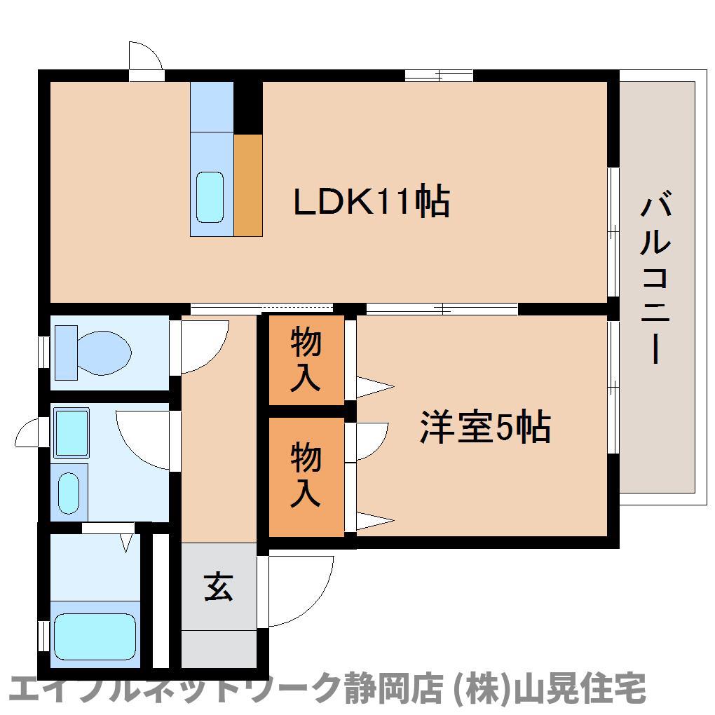 コンシアンスSII(1LDK/1階)の間取り写真