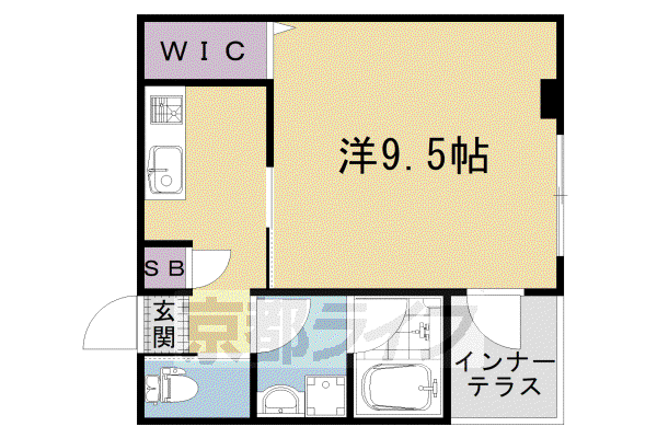 KKハウスII(1K/2階)の間取り写真
