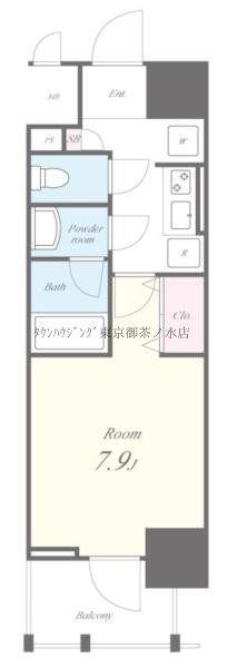 ROOTS BUNKYO OTOWA(1K/6階)の間取り写真