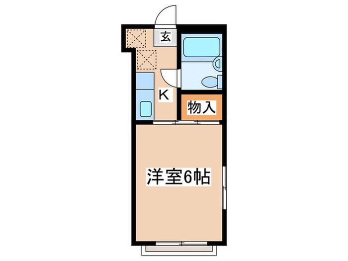 林園芸ビル(1K/3階)の間取り写真