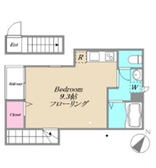 SFLAT SUGINAMI(ワンルーム/2階)の間取り写真