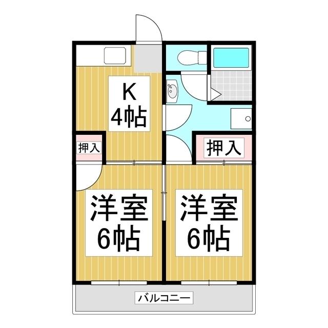 さくらパレス(2K/3階)の間取り写真