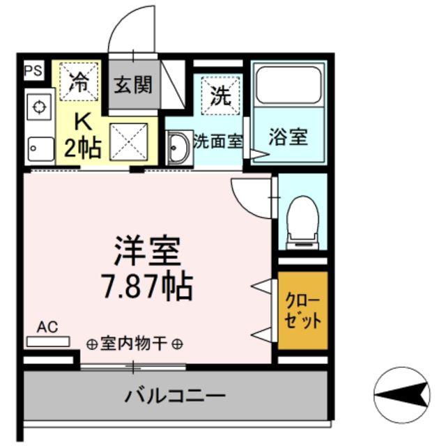 COMFORT YUUYA(1K/1階)の間取り写真