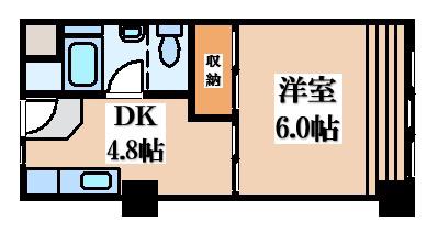 ビレッジハウス城北タワー(1DK/11階)の間取り写真