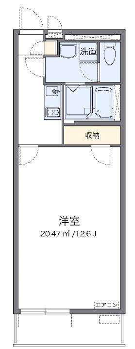 日暮里・舎人ライナー 扇大橋駅 徒歩13分 3階建 築11年(1K/2階)の間取り写真