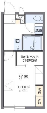 レオパレス グランシャリオ(1K/2階)の間取り写真