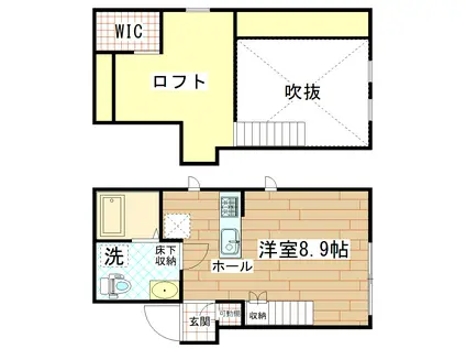 プリマシンセリティ梅島(ワンルーム/1階)の間取り写真