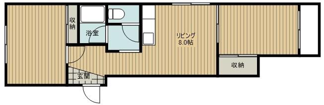 寺田町ハイツ(2DK/3階)の間取り写真
