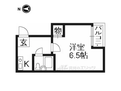 エクラン・ドール(1K/3階)の間取り写真