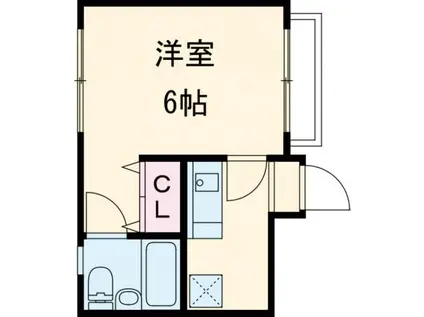 メゾンアヤキ(1K/1階)の間取り写真