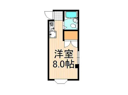 コーボルト五反野(ワンルーム/2階)の間取り写真