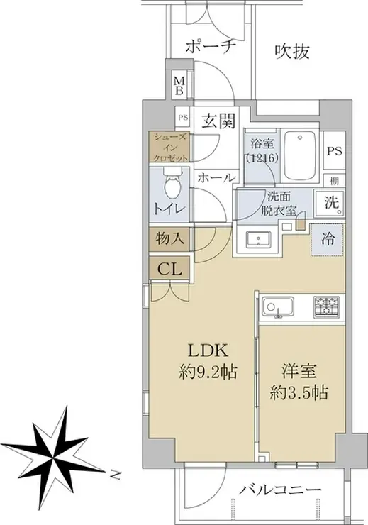 サンウッド代々木西参道 2階階 間取り