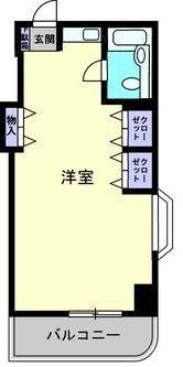 トリン錦町(ワンルーム/3階)の間取り写真