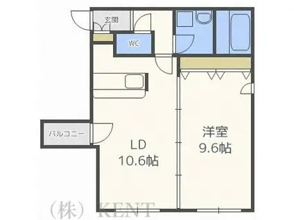 ピュアステージ円山PURE STAGE MARUYAMA(1LDK/2階)の間取り写真