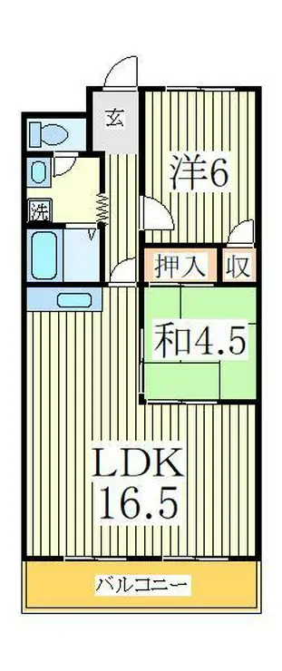 サンライフ天王台 10階階 間取り