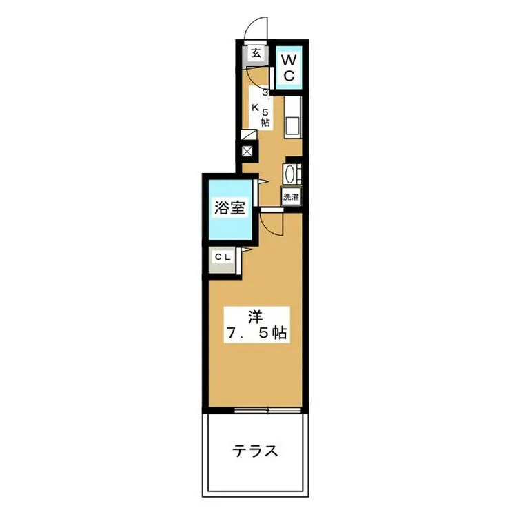 石川台レジデンス 1階階 間取り