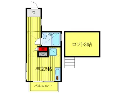 F-STYLE十条(ワンルーム/1階)の間取り写真