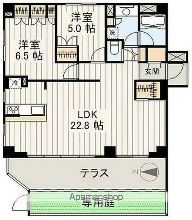 ザ・パークハウス新宿柏木 1階階 間取り