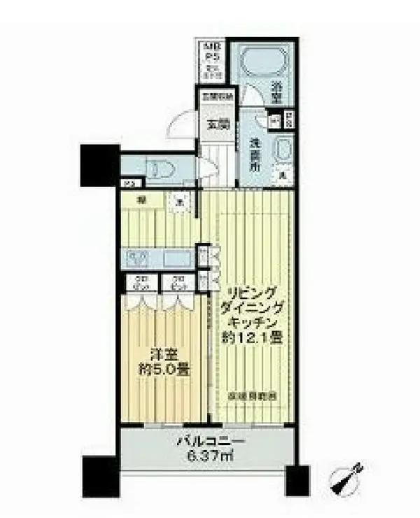ライオンズシティ東京タイムズプレイス 4階階 間取り