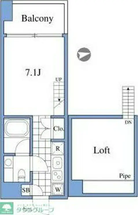 RIZ高輪 2階階 間取り