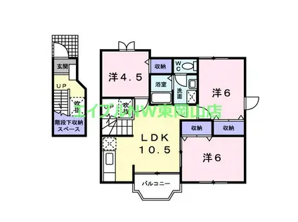 メニーリブ(3LDK/2階)の間取り写真