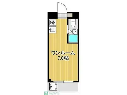 ボーテ日吉シェモア(ワンルーム/1階)の間取り写真