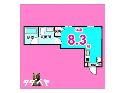 ET TOI 中村公園(1DK/2階)の間取り写真