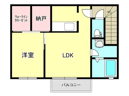 フォレスタIII(1LDK/2階)の間取り写真