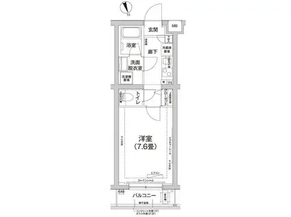 アイルエアポート羽田(1K/2階)の間取り写真
