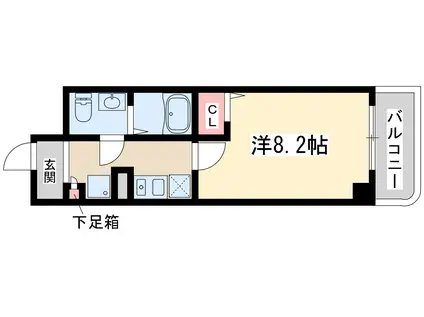 アーデン新大阪(1K/12階)の間取り写真