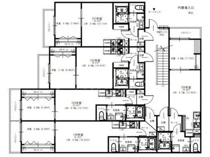 FOREST TERRACE CHIBADERA(1LDK/3階)の間取り写真