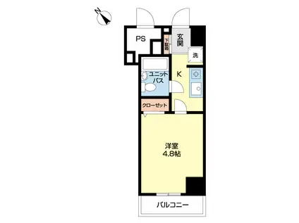 東池袋パレス(1K/7階)の間取り写真