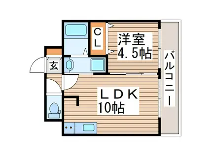 THE COMFROOT(1LDK/5階)の間取り写真
