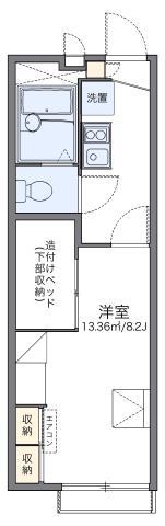 レオパレス喜連北III(1K/2階)の間取り写真