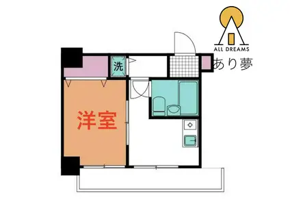 セザール横浜(1K/5階)の間取り写真