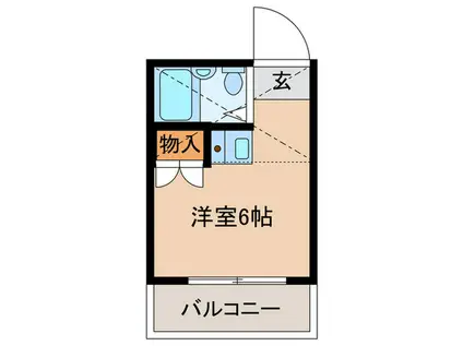 フェリーチェ板橋(ワンルーム/1階)の間取り写真