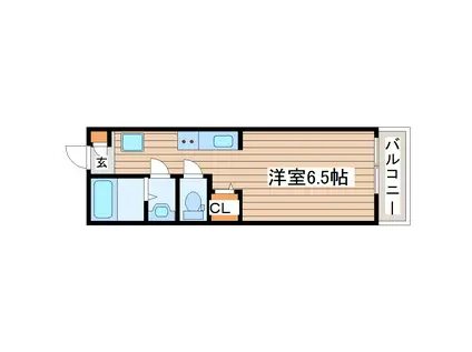 ND郡山(ワンルーム/3階)の間取り写真