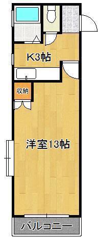 アーバンポート折尾学園都市(ワンルーム/4階)の間取り写真