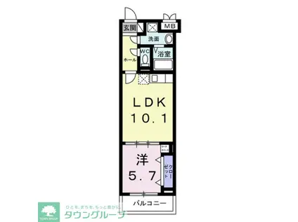 メゾン アイティー キング(1LDK/3階)の間取り写真